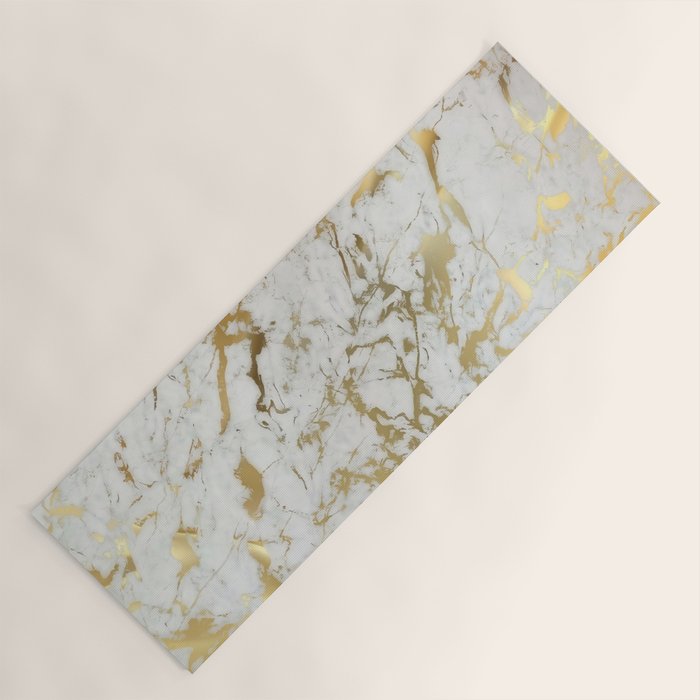 Gold marble Yoga Mat