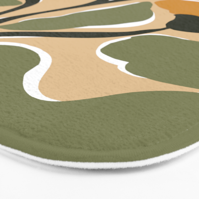 big blooming matisse flower  Bath Mat Gallery Image 3
