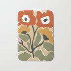big blooming matisse flower  Bath Mat Gallery Image 1