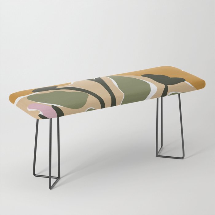 big blooming matisse flower  Bench Gallery Image 1