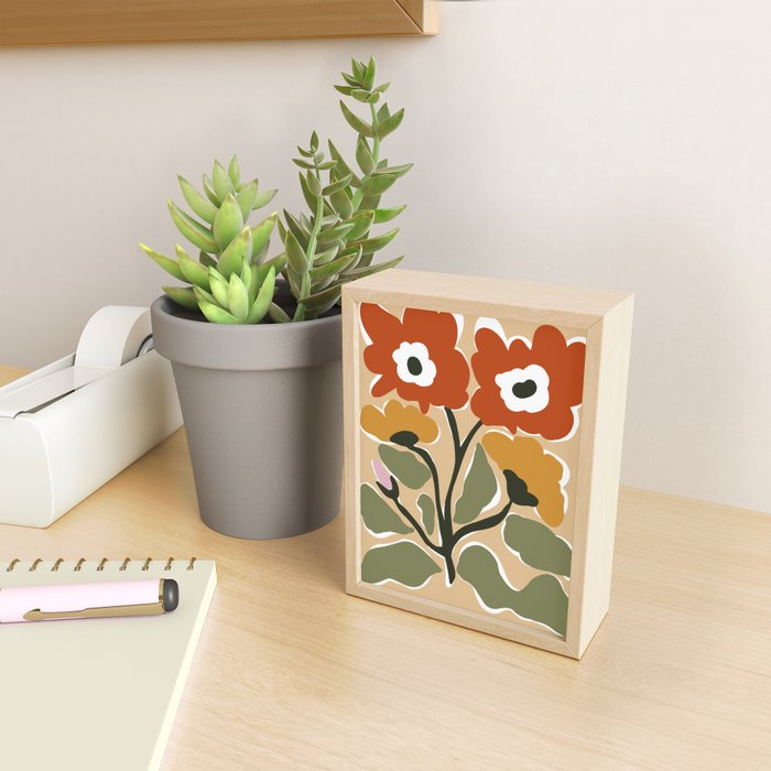 big blooming matisse flower  Mini Art Print Gallery Image 2