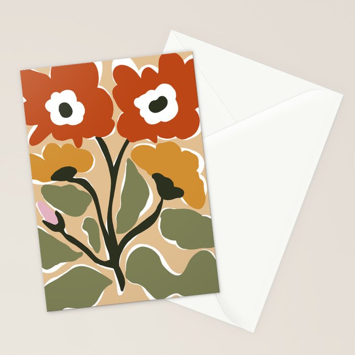 big blooming matisse flower  Stationery Card Gallery Image 2