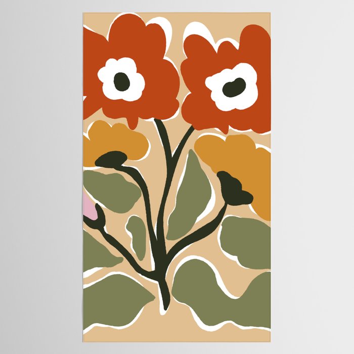big blooming matisse flower  Tablecloth Gallery Image 2