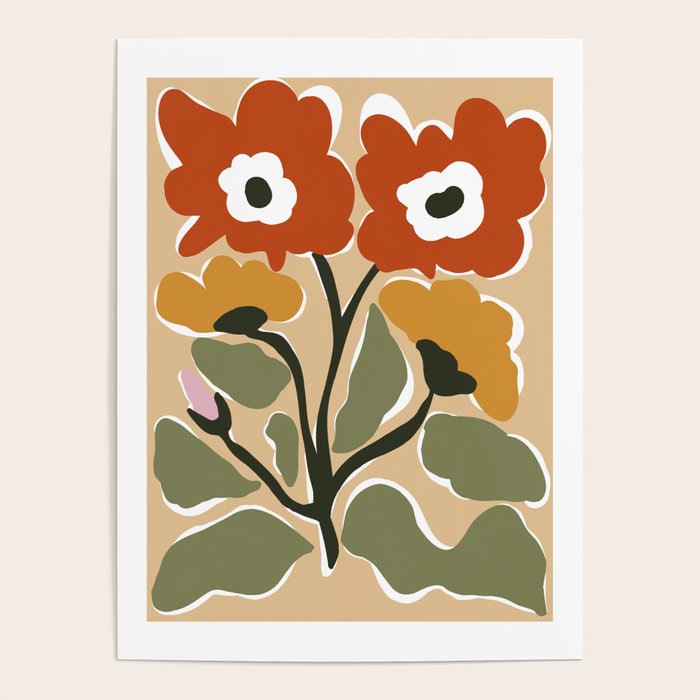 big blooming matisse flower  Poster Gallery Image 4