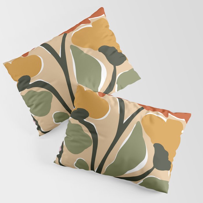 big blooming matisse flower  Pillow Sham Gallery Image 3