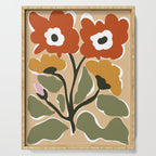 big blooming matisse flower  Serving Tray Gallery Image 1