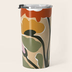 big blooming matisse flower  Travel Mug Gallery Image 3