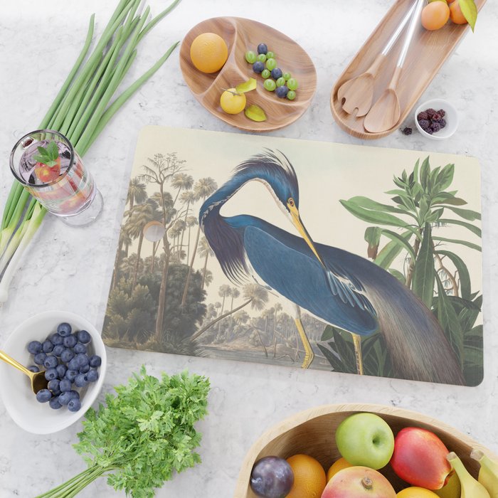 Louisiana Heron, Robert Havell after John James Audubon Cutting Board Gallery Image 2