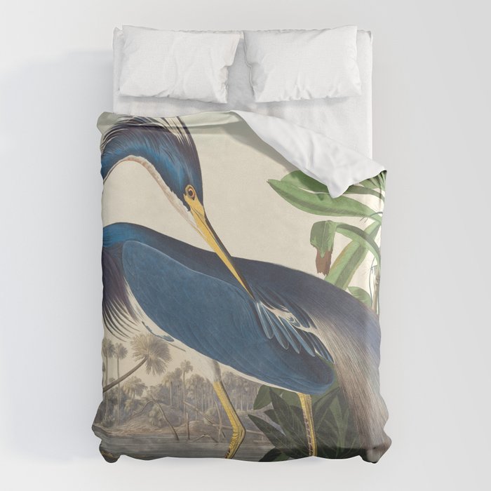 Louisiana Heron, Robert Havell after John James Audubon Duvet Cover Gallery Image 1