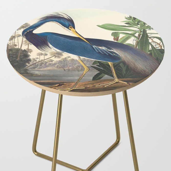 Louisiana Heron, Robert Havell after John James Audubon Side Table Gallery Image 2