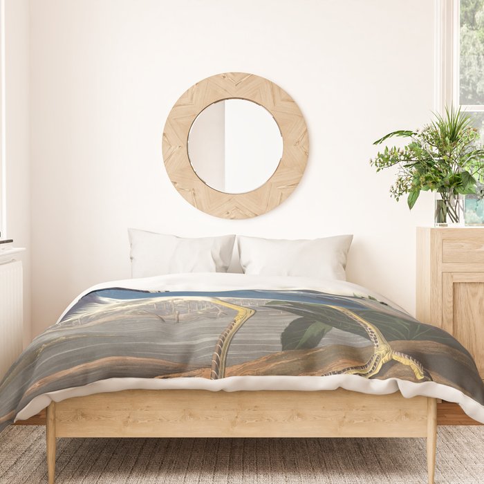 Louisiana Heron, Robert Havell after John James Audubon Duvet Cover Gallery Image 3