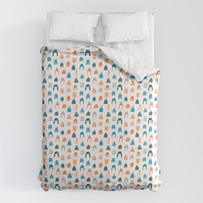 Winter hats Duvet Cover Gallery Image 6
