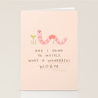 Wonderful Worm Stationery Card Gallery Image 2