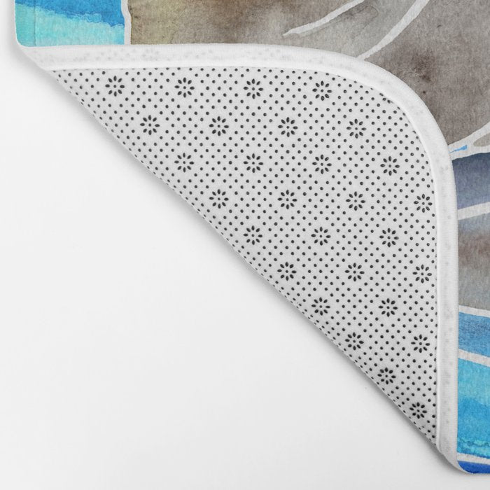 Sea Otter - Curled Bath Mat Gallery Image 2