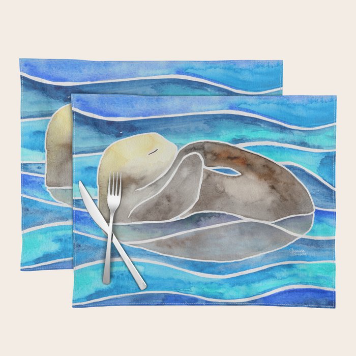 Sea Otter - Curled Placemat Gallery Image 1