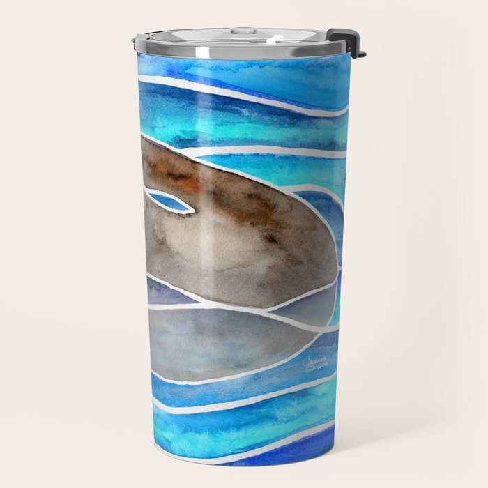 Sea Otter - Curled Travel Mug Gallery Image 2