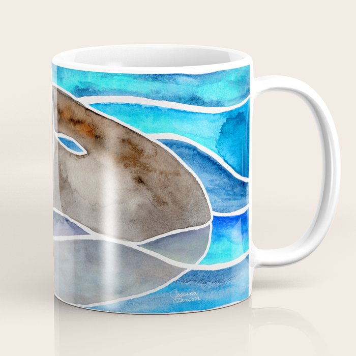 Sea Otter - Curled Coffee Mug Gallery Image 1