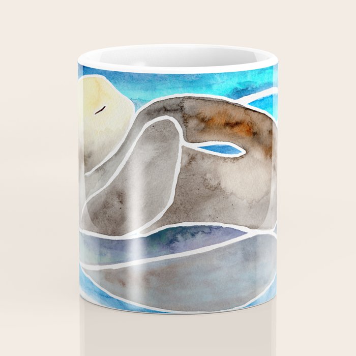 Sea Otter - Curled Coffee Mug Gallery Image 4