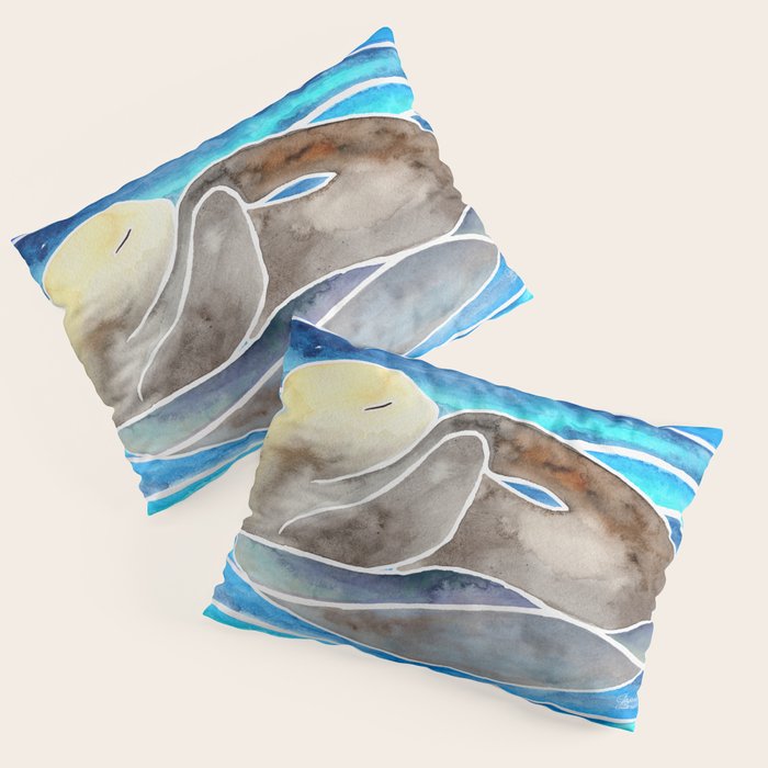 Sea Otter - Curled Pillow Sham Gallery Image 3