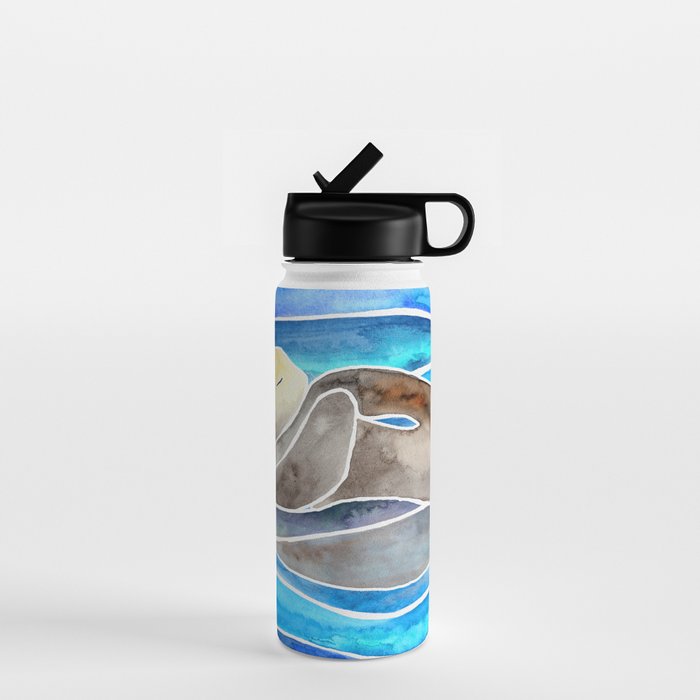 Sea Otter - Curled Water Bottle Gallery Image 1