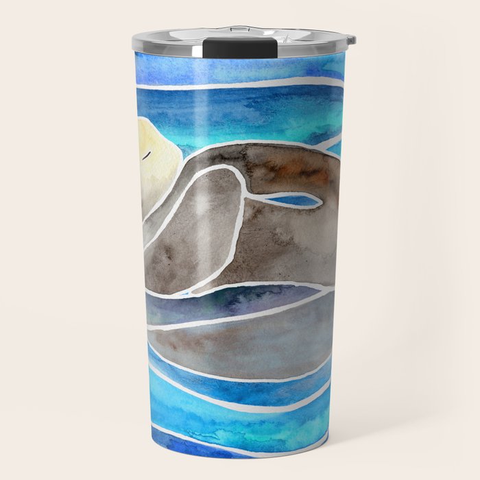 Sea Otter - Curled Travel Mug Gallery Image 1
