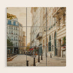 Paris at Dusk Wood Wall Art Gallery Image 1