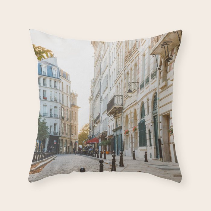 Paris at Dusk Throw Pillow Gallery Image 1