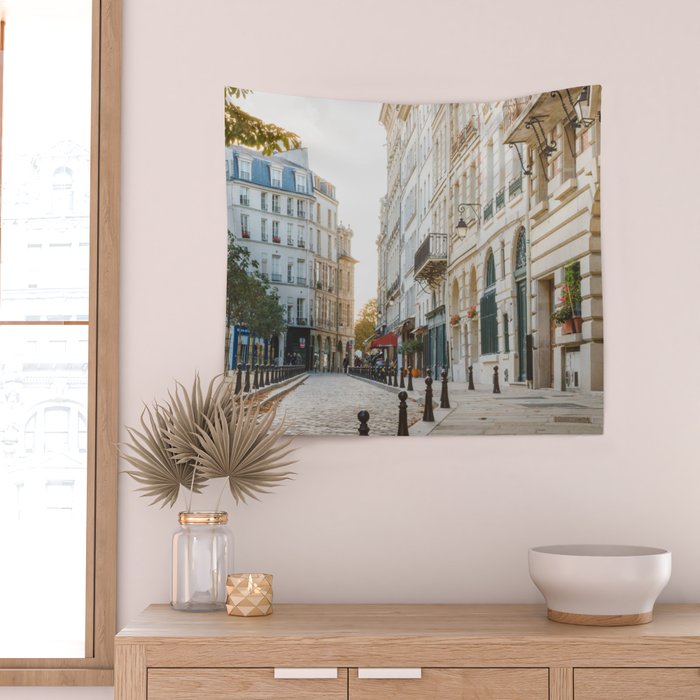 Paris at Dusk Wall Tapestry Gallery Image 2
