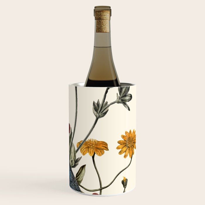 Little Bird and Flowers Wine Chiller Gallery Image 3