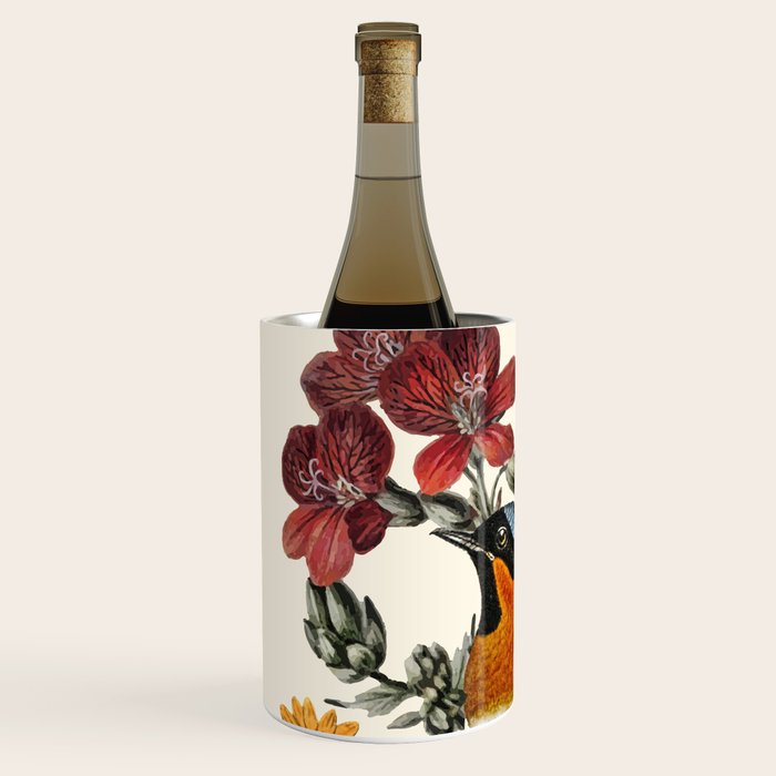 Little Bird and Flowers Wine Chiller Gallery Image 2
