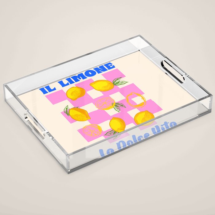 Il Limone La Dolce Vita Retro Acrylic Tray Gallery Image 1