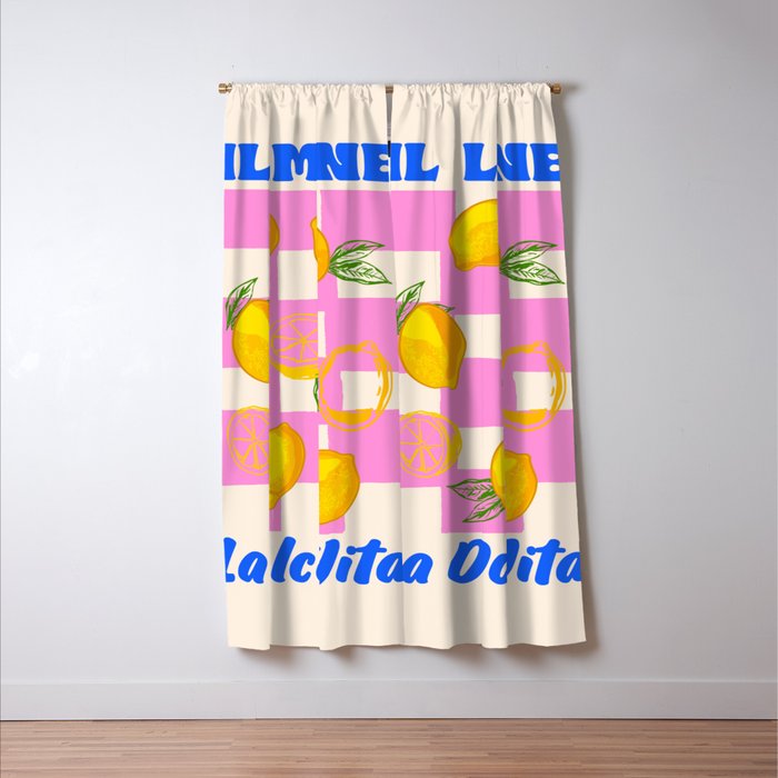 Il Limone La Dolce Vita Retro Window Curtain Gallery Image 3