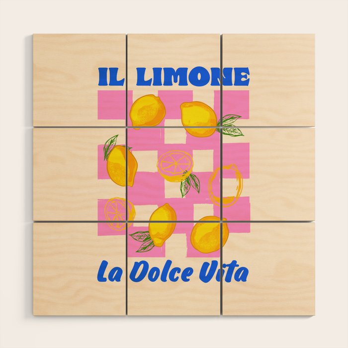 Il Limone La Dolce Vita Retro Wood Wall Art Gallery Image 1