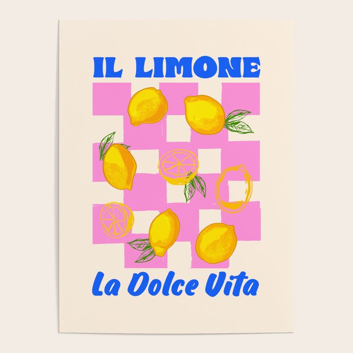 Il Limone La Dolce Vita Retro Poster Gallery Image 4