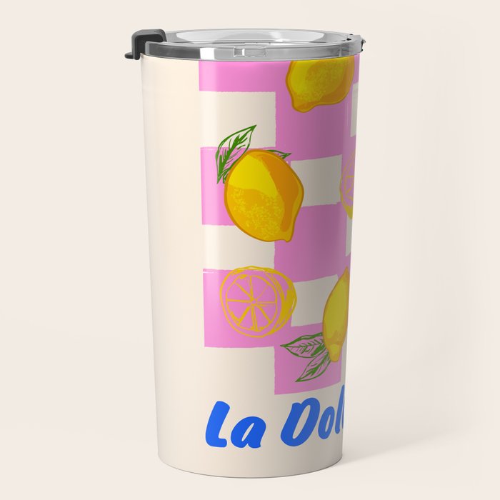 Il Limone La Dolce Vita Retro Travel Mug Gallery Image 3