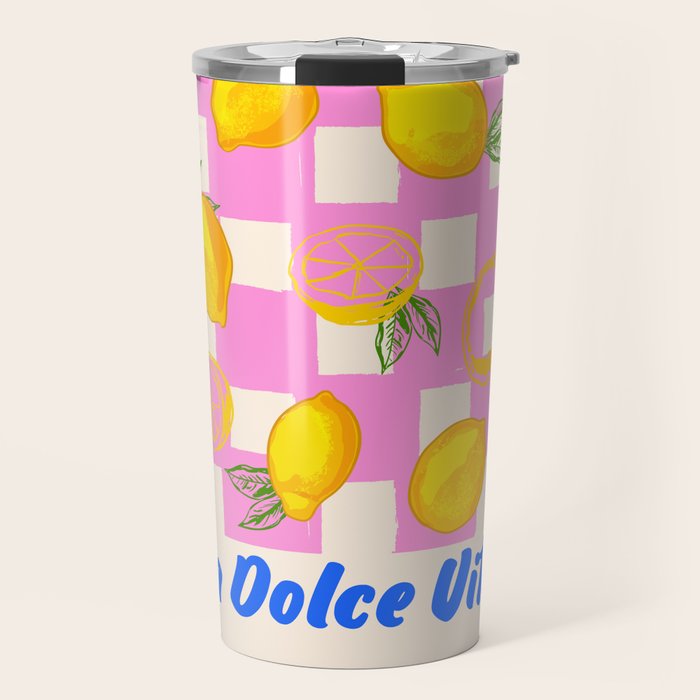 Il Limone La Dolce Vita Retro Travel Mug Gallery Image 1