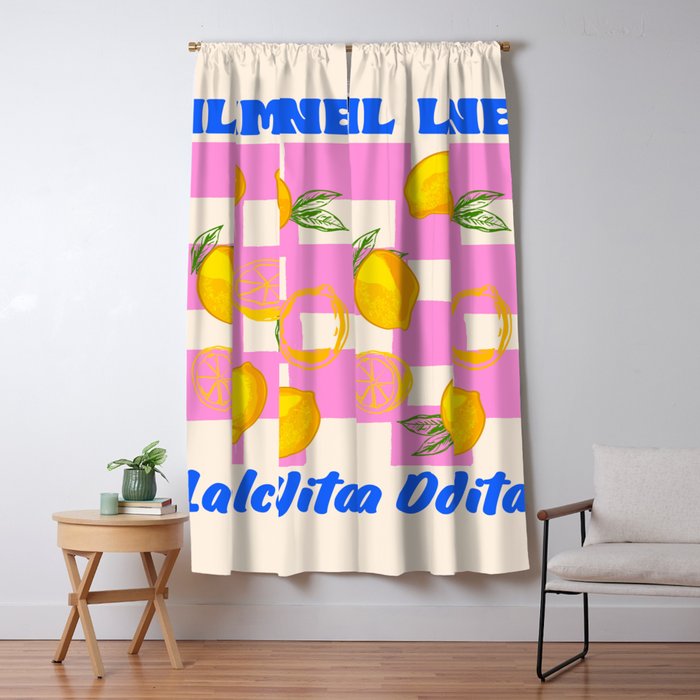 Il Limone La Dolce Vita Retro Window Curtain Gallery Image 5