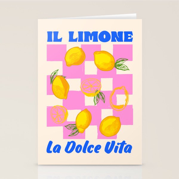 Il Limone La Dolce Vita Retro Stationery Card Gallery Image 2
