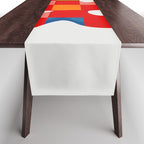 the clown - abstract minimal cut out Table Runner Gallery Image 1