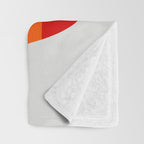 the clown - abstract minimal cut out Throw Blanket Gallery Image 3
