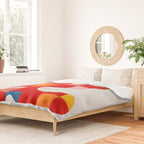 the clown - abstract minimal cut out Duvet Cover Gallery Image 2