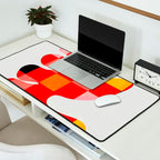 the clown - abstract minimal cut out Desk Mat Gallery Image 2