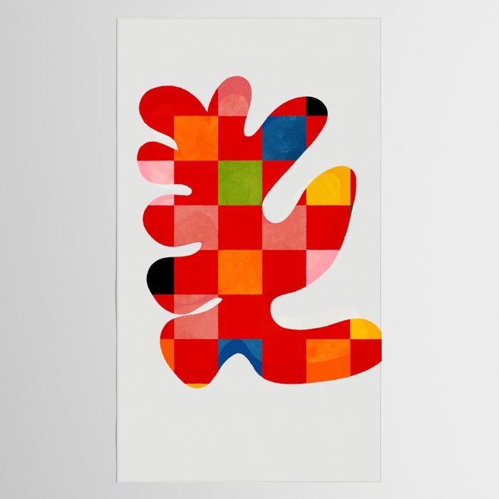the clown - abstract minimal cut out Tablecloth Gallery Image 2