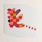 the clown - abstract minimal cut out Wrapping Paper Gallery Image 3