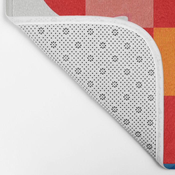 the clown - abstract minimal cut out Bath Mat Gallery Image 2