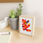 the clown - abstract minimal cut out Mini Art Print Gallery Image 2