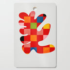 the clown - abstract minimal cut out Cutting Board Gallery Image 1