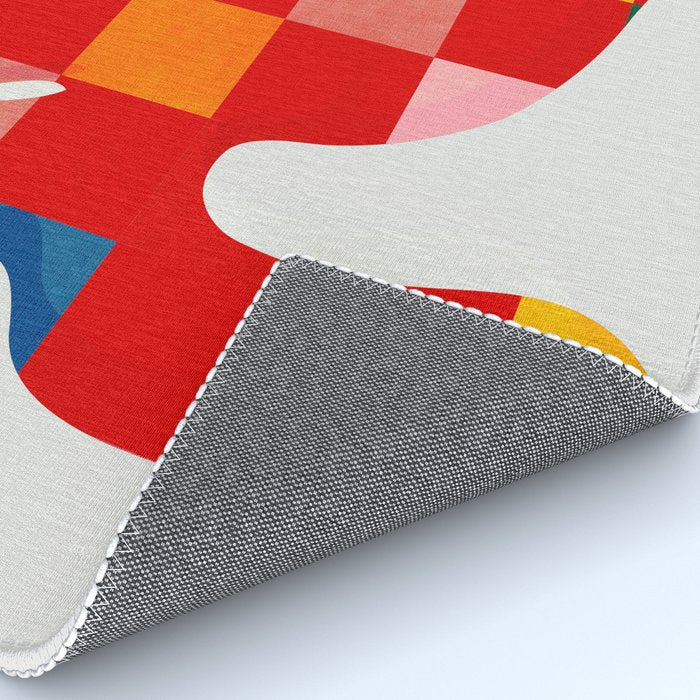 the clown - abstract minimal cut out Rug Gallery Image 4