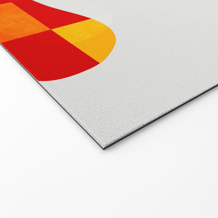 the clown - abstract minimal cut out Welcome Mat Gallery Image 2