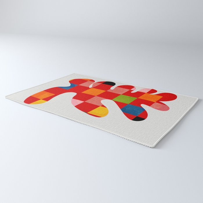the clown - abstract minimal cut out Rug Gallery Image 3